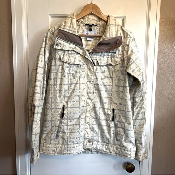 Columbia waterproof patterned jacket M - Picture 1 of 9
